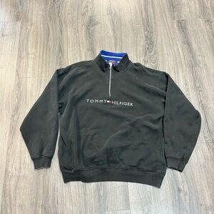 Tommy Hilfiger Black Zip-Up Men's Sweater